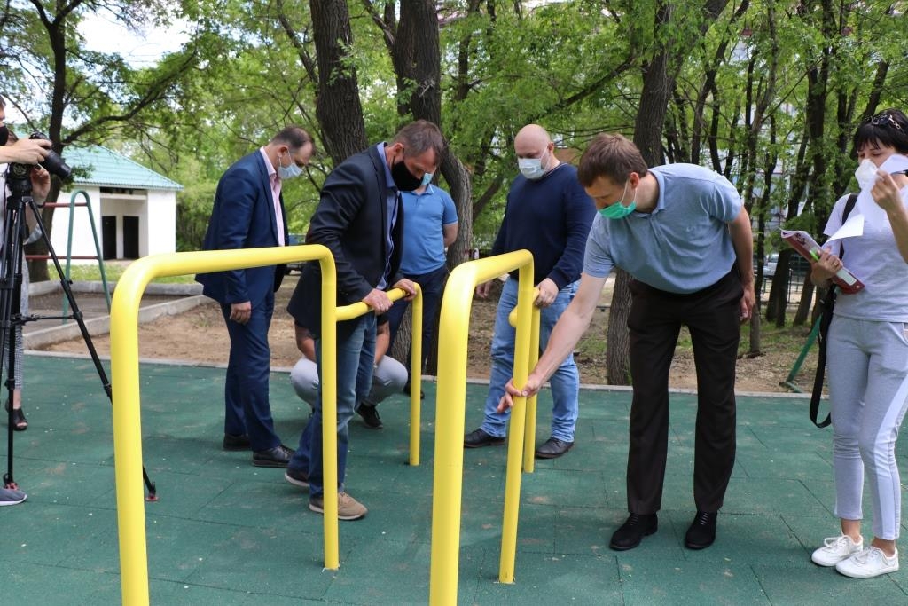 Спортплощадка в Черкизовском парке