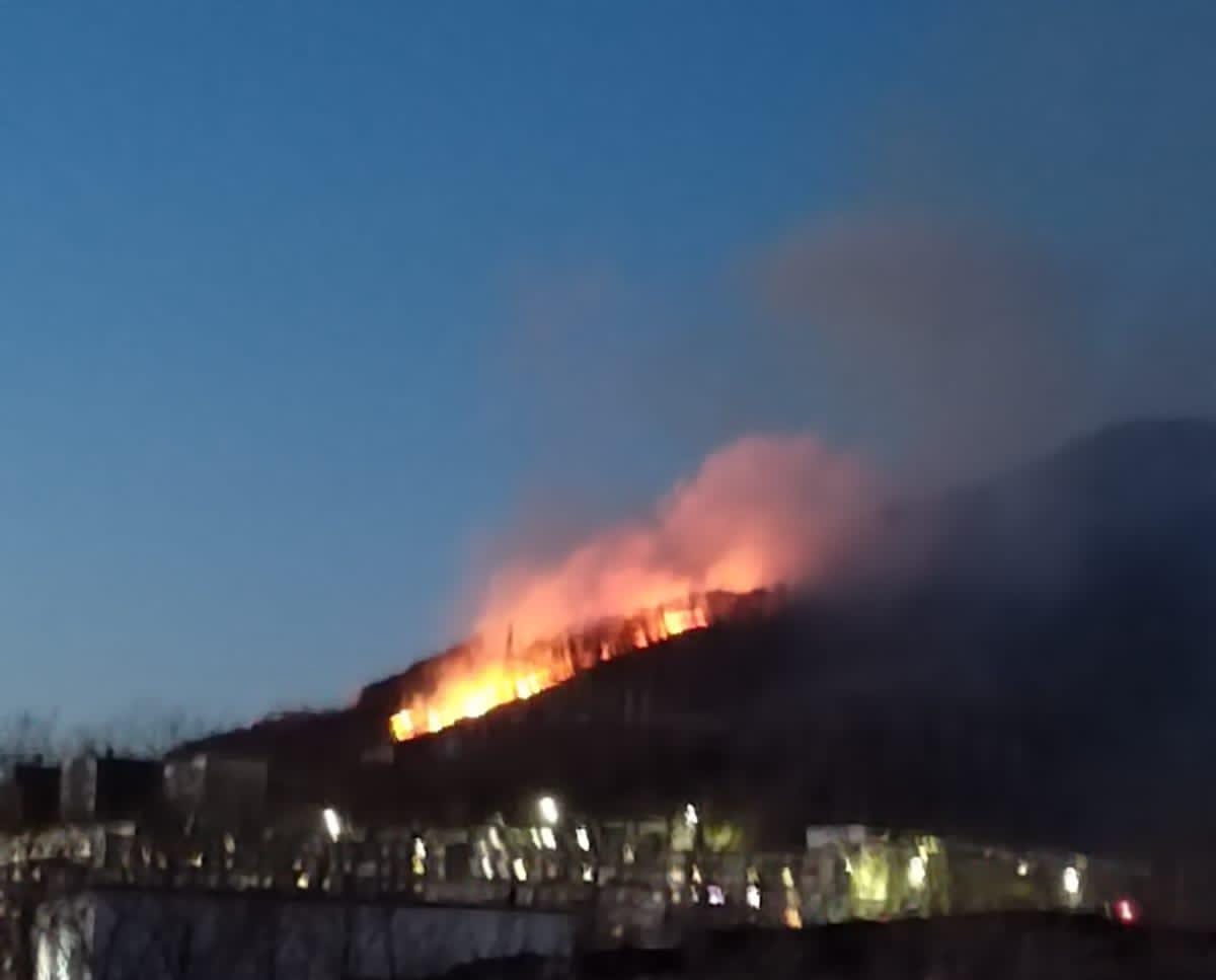 Петропавловск Камчатский Мишенская сопка ночь