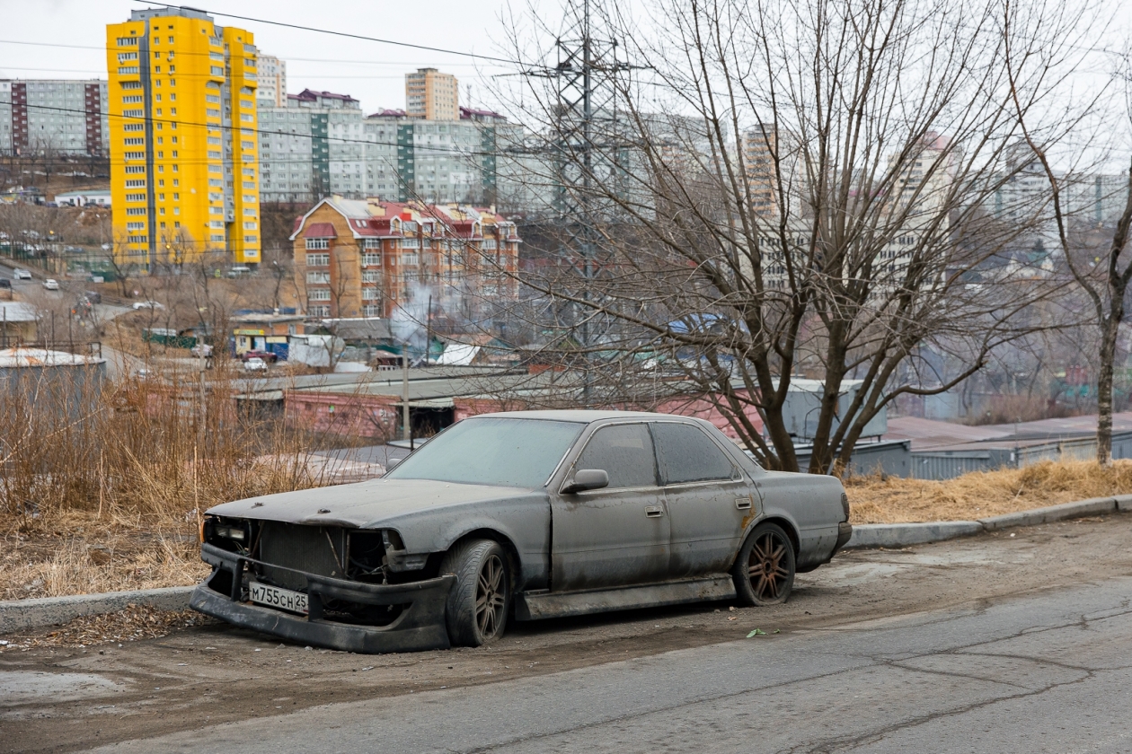 Брошенные автомобили бандитов