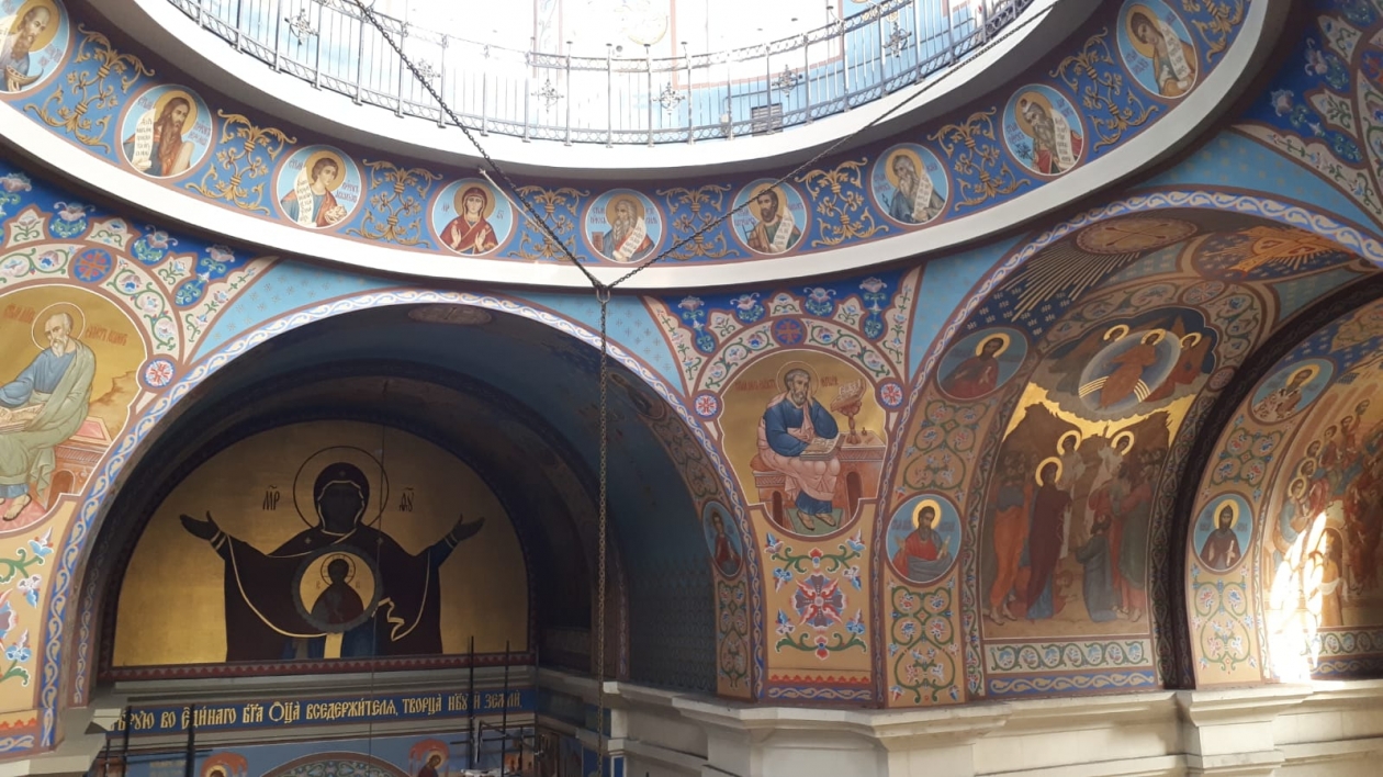 Роспись храма Holy Sepulchre Мария